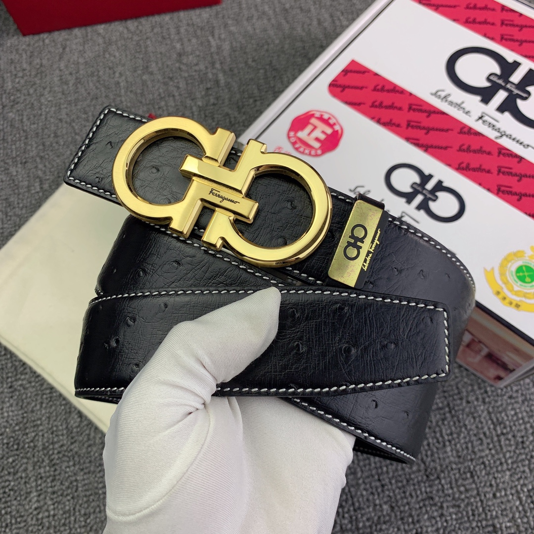 品名菲拉格幕原单材质原单牛皮腰带百分