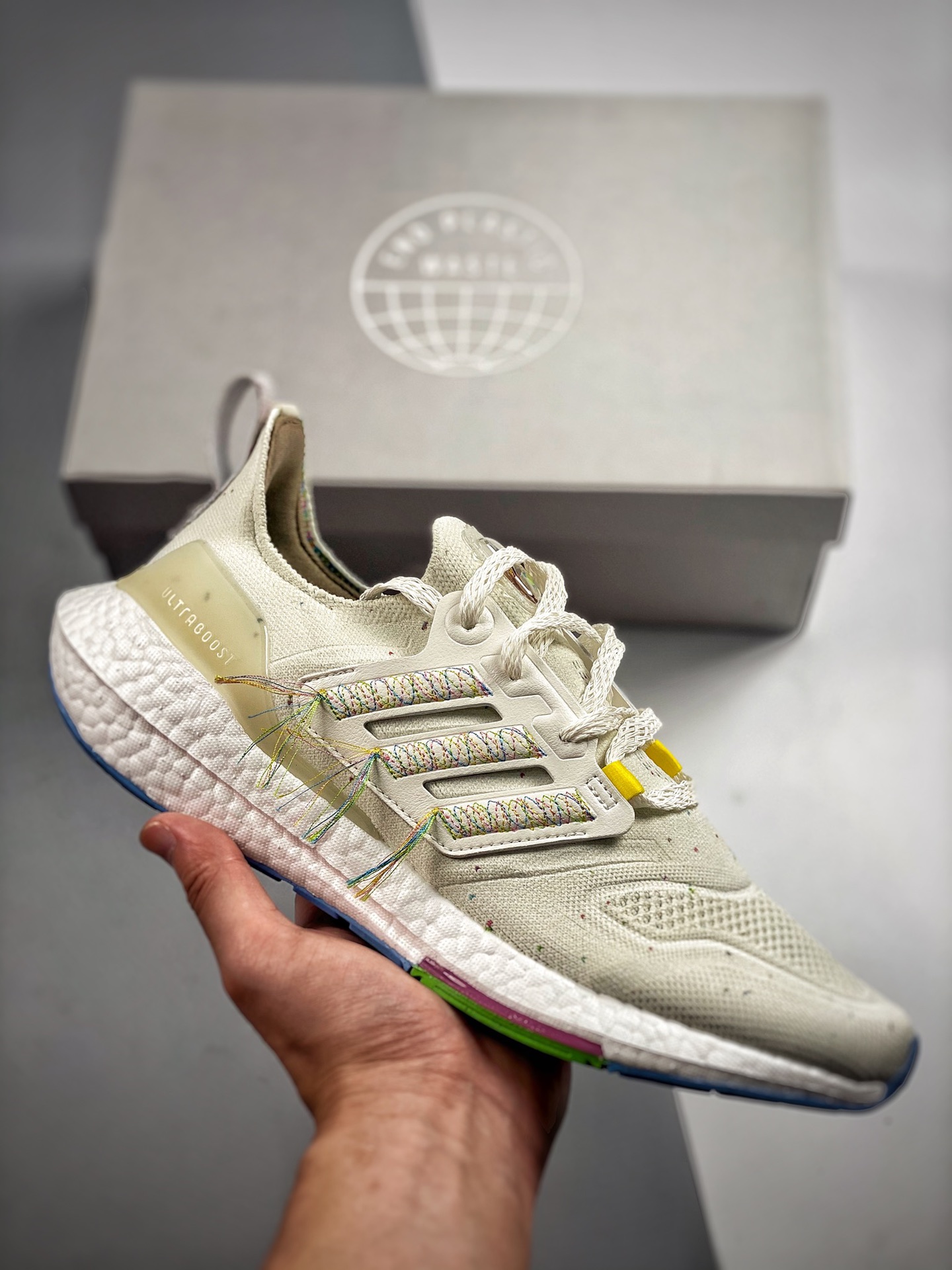 -3 Ultra Boost 8.0 Blanco crema, lanzamiento simultáneo en tiendas, primicia con fotos reales, en comparación con el an…