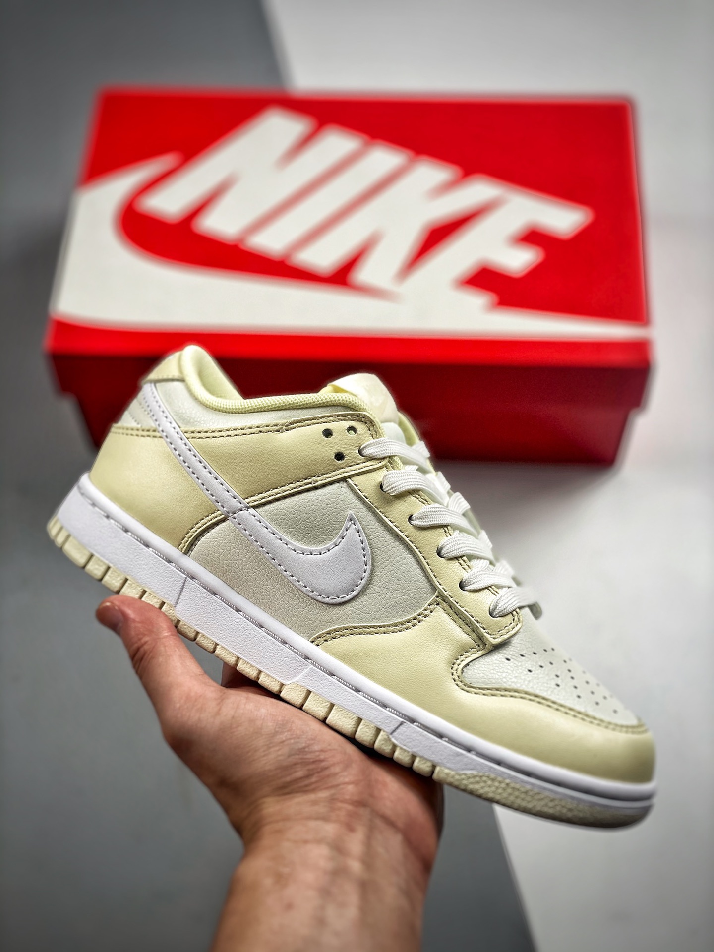 -2 Nk Dunk SB Low Leche de coco Beige Producción original de fábrica grande Fotografía real primer lanzamiento Material…