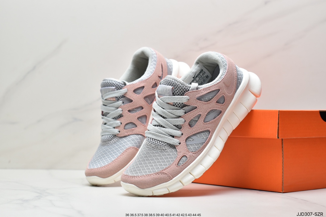 130 Nike Free RUN+2赤足系列超轻量休闲运动透气慢跑鞋