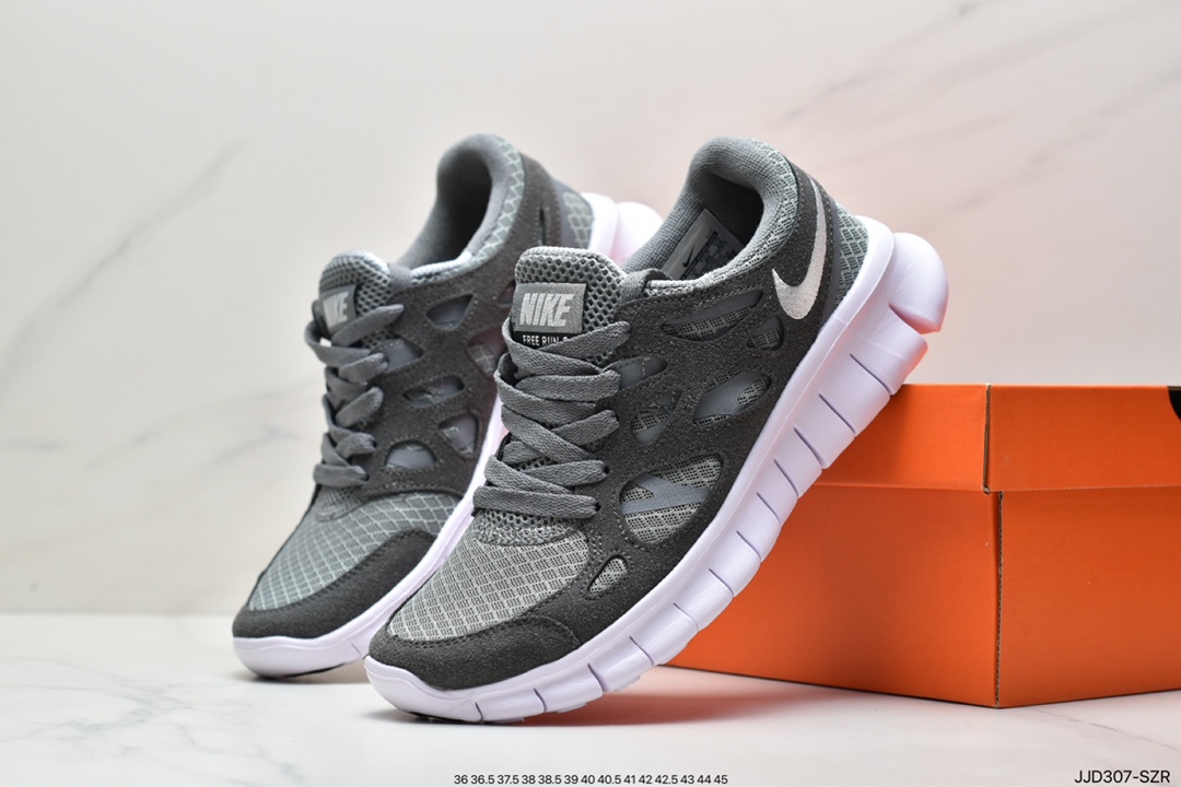 130 Nike Free RUN+2赤足系列超轻量休闲运动透气慢跑鞋