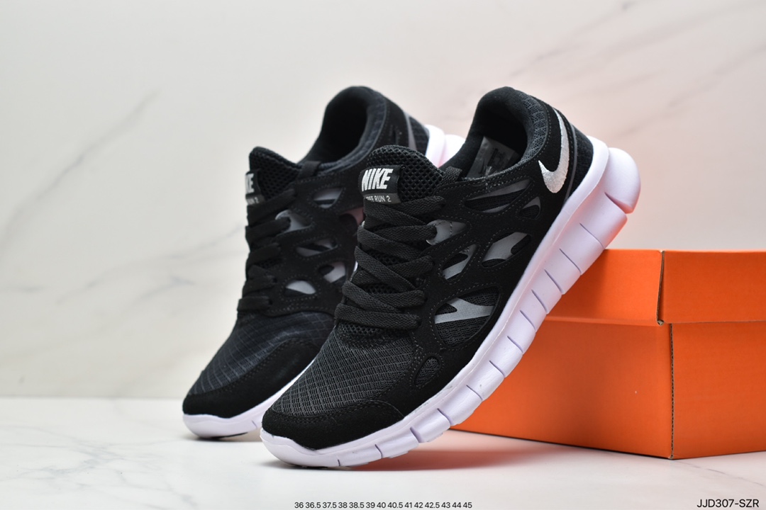130 Nike Free RUN+2赤足系列超轻量休闲运动透气慢跑鞋