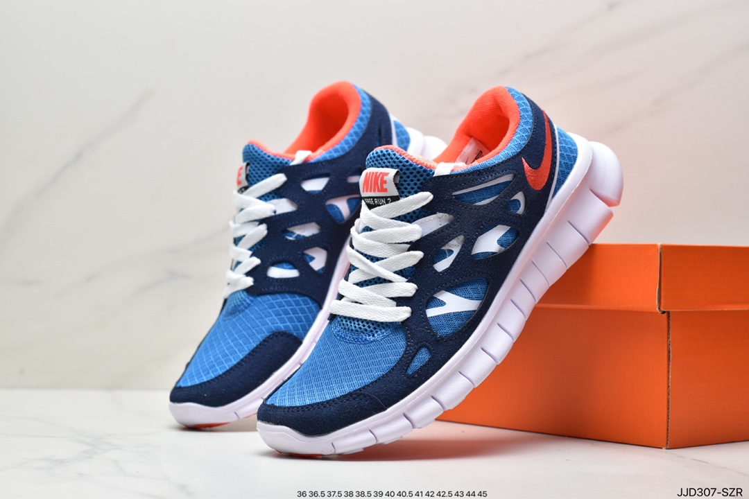 130 Nike Free RUN+2赤足系列超轻量休闲运动透气慢跑鞋