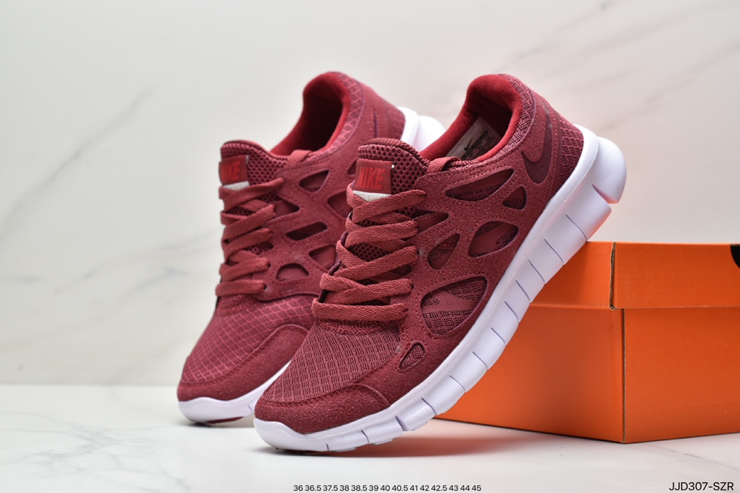 130 Nike Free RUN+2赤足系列超轻量休闲运动透气慢跑鞋