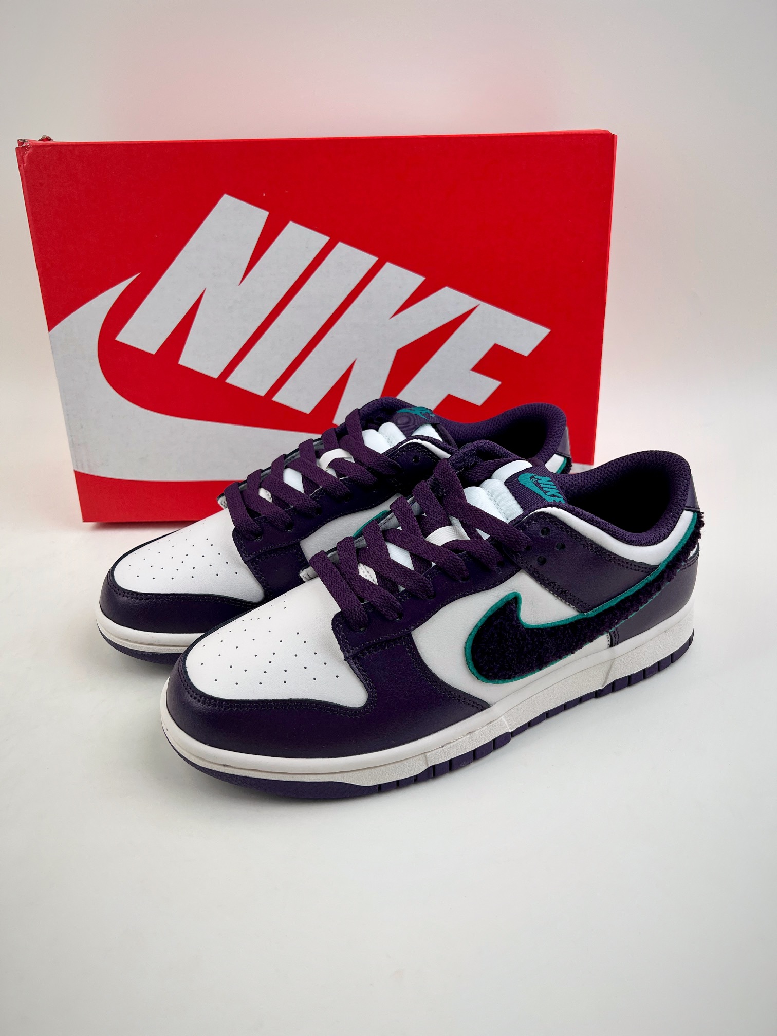 260 Nike Dunk Low Chenille Swoosh 紫葡萄 DQ7683-100