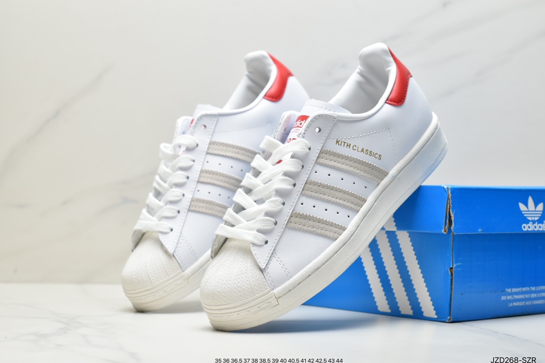 Adidas clover Originals Superstar ”Sail/Green/Lace” shell head series low-cut classic all-match casual sports sneakers 2020 improved all-around insole #correct 2020 version sole mold and scallop head cover Item number: FY9022 Size: 36 36.5 37 38 38.5 39 40 40.5 41 42 42.5 43 44 ID: JZD268-SZR