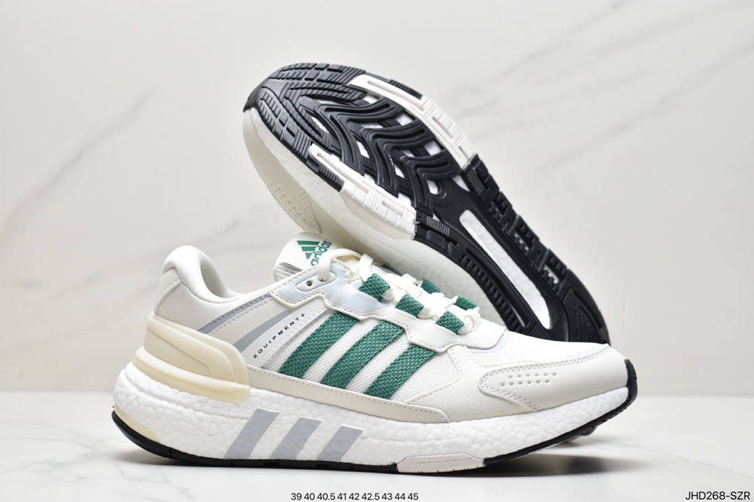 Adidas Equipment+ retro stitching leather casual running shoes GY6605