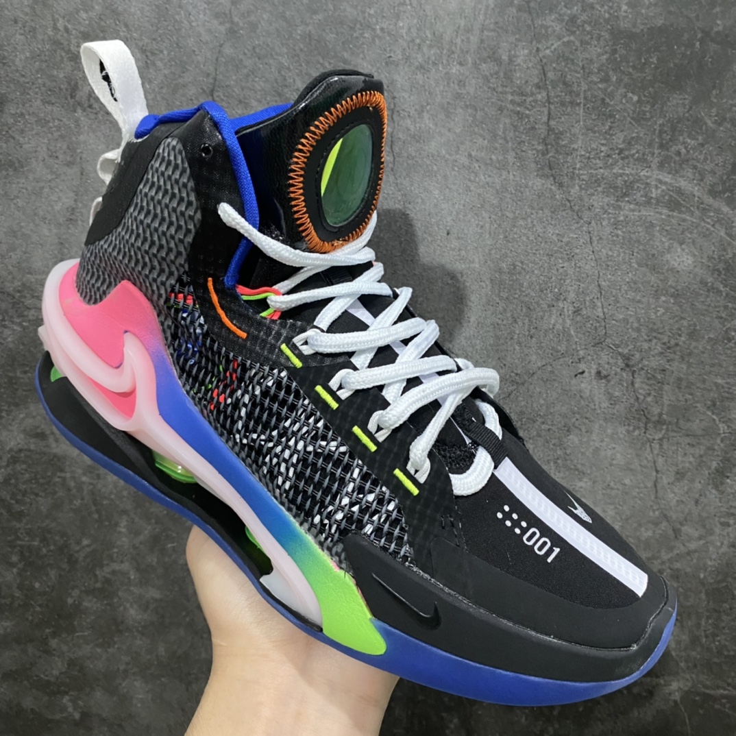 图片[3]-K版纯原 独家出货 Nike Air zoom G.T.Jump EP 实战篮球鞋 黑蓝粉 独家私模开发 定制梭织面料 十分透气 真纤维气垫加持 脚感无敌 百分之百还原原版味道 货号：DX4111-064 尺码：39-46-选品中心