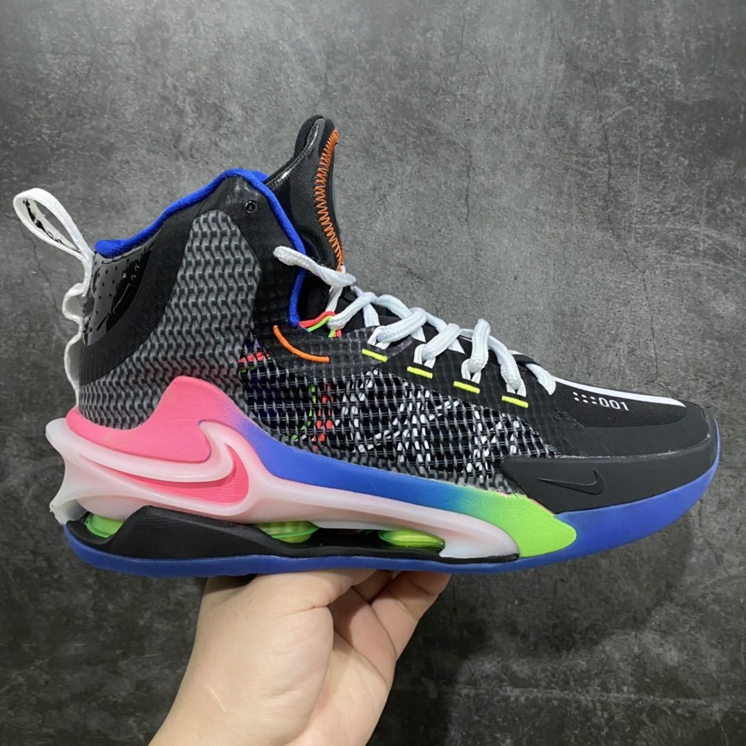K版纯原 独家出货 Nike Air zoom G.T.Jump EP 实战篮球鞋 黑蓝粉 独家私模开发 定制梭织面料 十分透气 真纤维气垫加持 脚感无敌 百分之百还原原版味道 货号:DX4111-064 尺码:39-46-选品中心