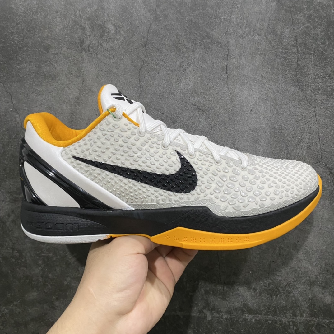 NK ZOOM KOBE 6 Protro White Del Sol S2纯原生产线 科比六代黑白黄季后赛首发出货 #Zoom Turbo气垫➕后掌EVA缓震 实战配置直接拉满 #原楦纸板开发 鞋身流线型、后跟塑形,区分土肥圆 #原档数据3D打印 鞋面蛇鳞一颗一粒匹配原版 #全身鞋材卡料色独家定制 唯一正确喷漆SWOOSH #NK专利Flyknit飞线科技,给予鞋身足够抗扭矩力 #真实底模最大47.5 实战利器 专供海外市场 尺码:40 40.5 41 42 42.5 43 44 44.5 45 46 47.5 (脚宽、脚胖 建议买大半码)-选品中心