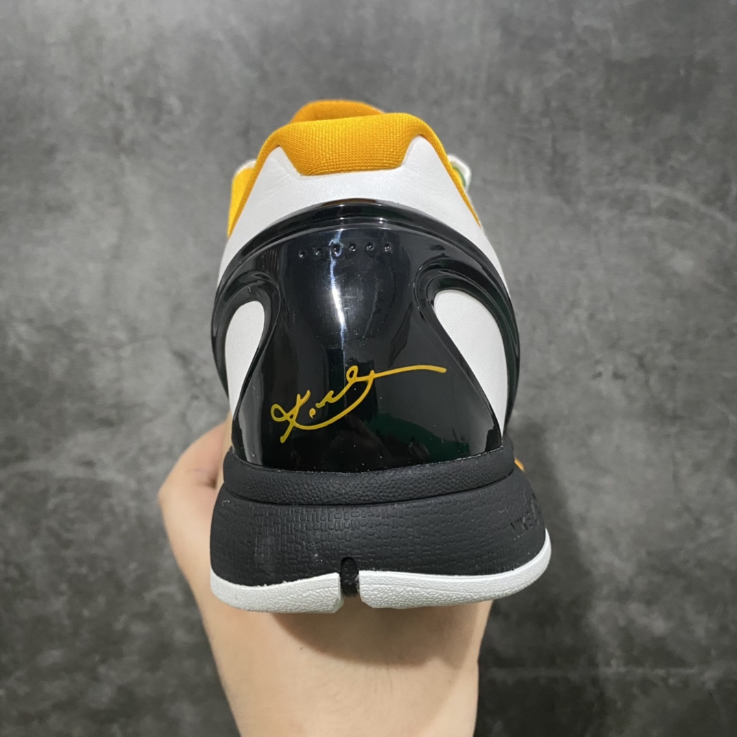 图片[4]-NK ZOOM KOBE 6 Protro White Del Sol S2纯原生产线 科比六代黑白黄季后赛首发出货 #Zoom Turbo气垫➕后掌EVA缓震 实战配置直接拉满 #原楦纸板开发 鞋身流线型、后跟塑形，区分土肥圆 #原档数据3D打印 鞋面蛇鳞一颗一粒匹配原版 #全身鞋材卡料色独家定制 唯一正确喷漆SWOOSH #NK专利Flyknit飞线科技，给予鞋身足够抗扭矩力 #真实底模最大47.5 实战利器 专供海外市场 尺码：40 40.5 41 42 42.5 43 44 44.5 45 46 47.5 （脚宽、脚胖 建议买大半码）-选品中心