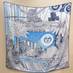 Hermes Scarf Printing Cashmere Silk Summer Collection