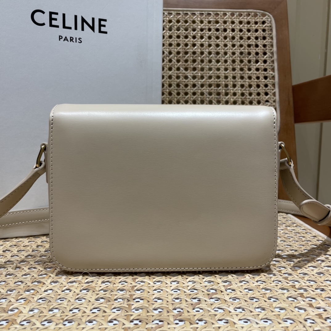 CELINE TEEN TRIOMPHE 18.5CM BAG 188423奶茶色