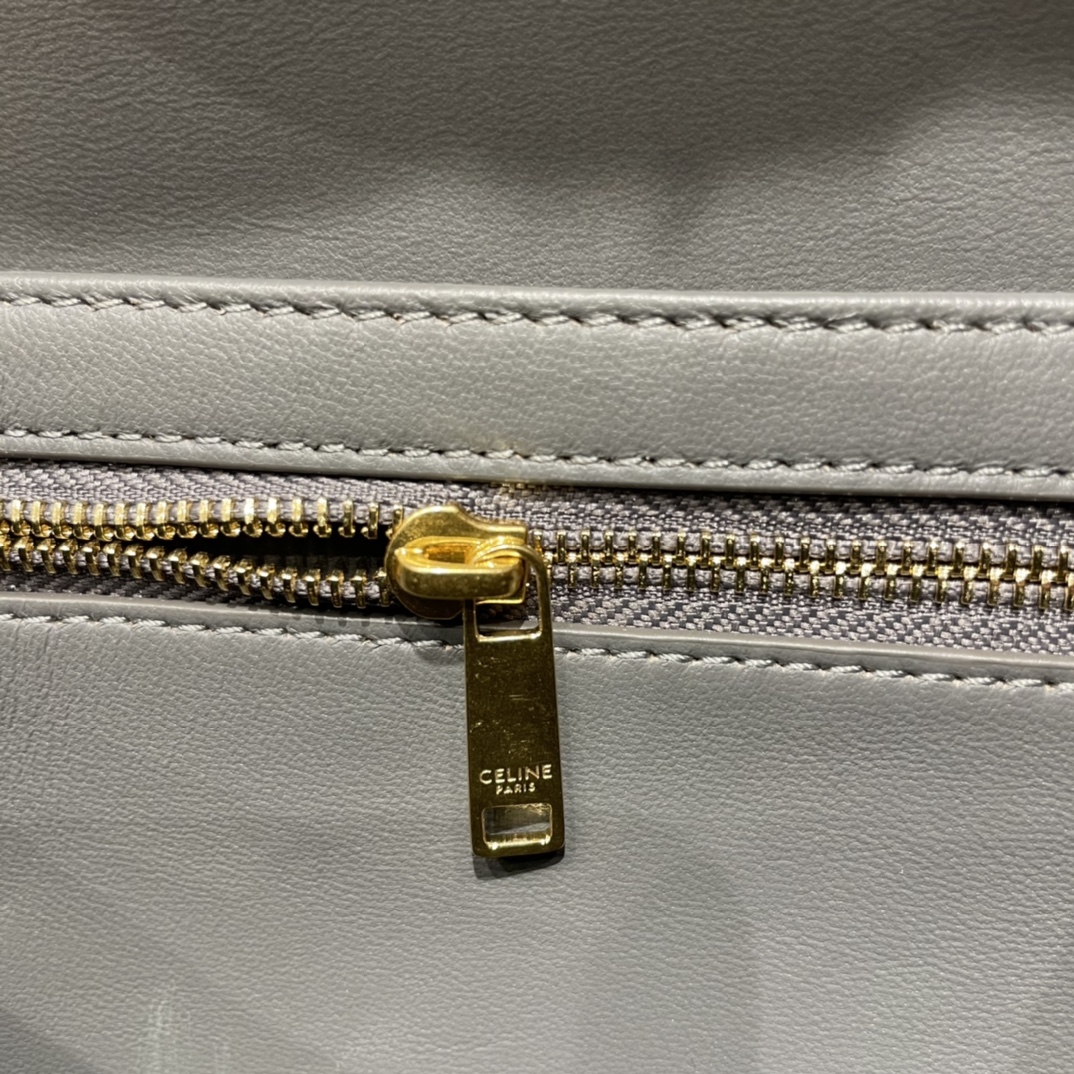 CELINE TEEN TRIOMPHE 18.5CM BAG 188423卵石灰色