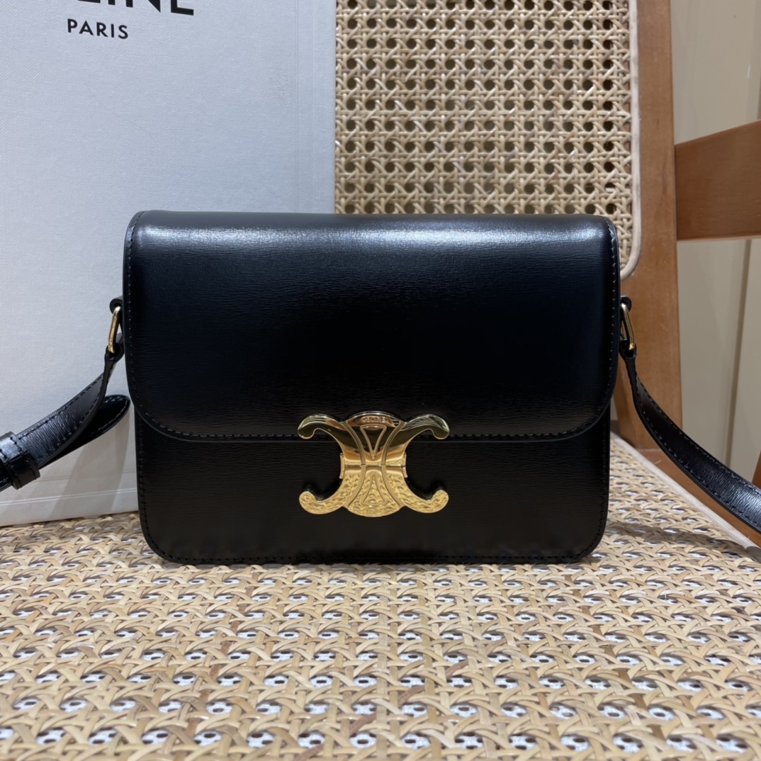 CELINE TEEN TRIOMPHE 18.5CM BAG 188423黑色