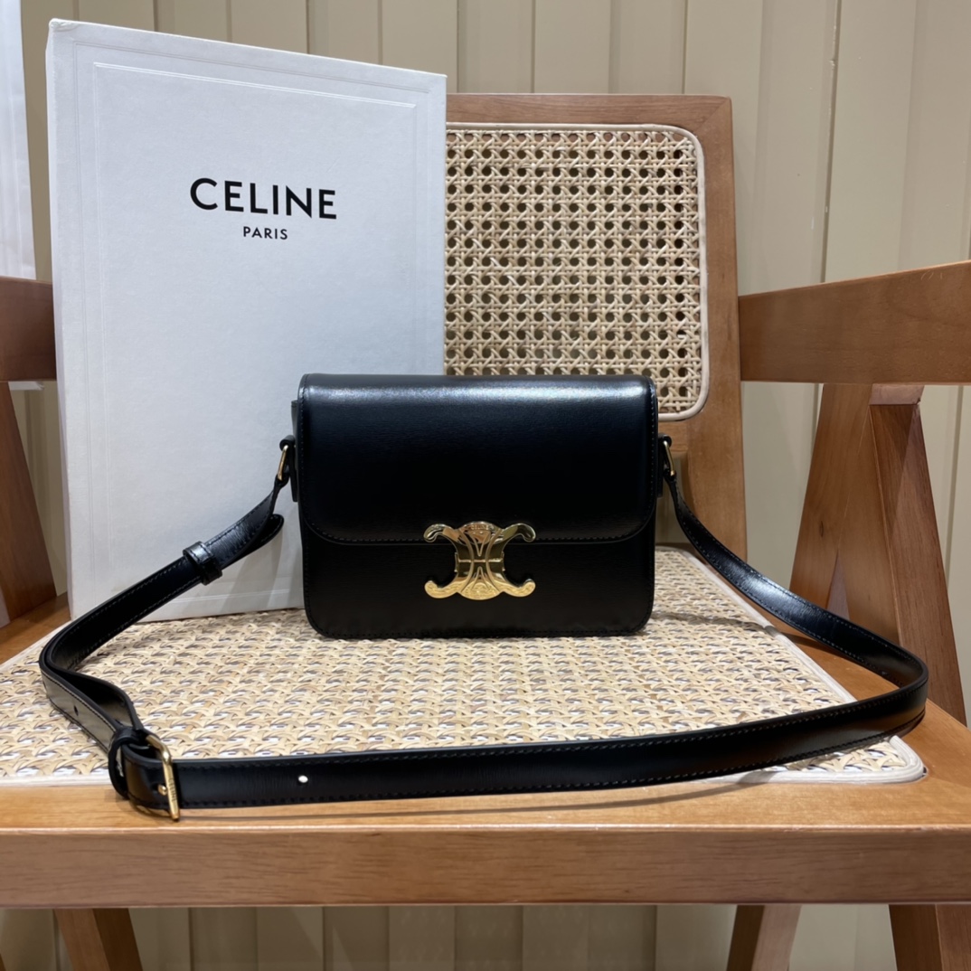 CELINE TEEN TRIOMPHE 18.5CM BAG 188423黑色
