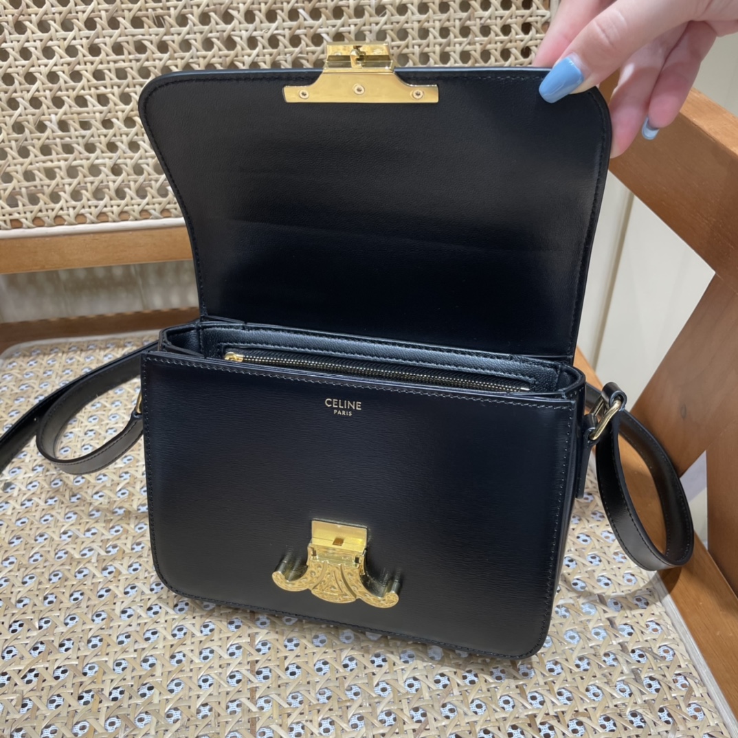 CELINE TEEN TRIOMPHE 18.5CM BAG 188423黑色