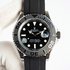 2023 AAA Replica uk 1st Copy Rolex Yacht Master Watch Blue Rose Gold Engraving Rubber Sweatpants 2836 Movement Strap
