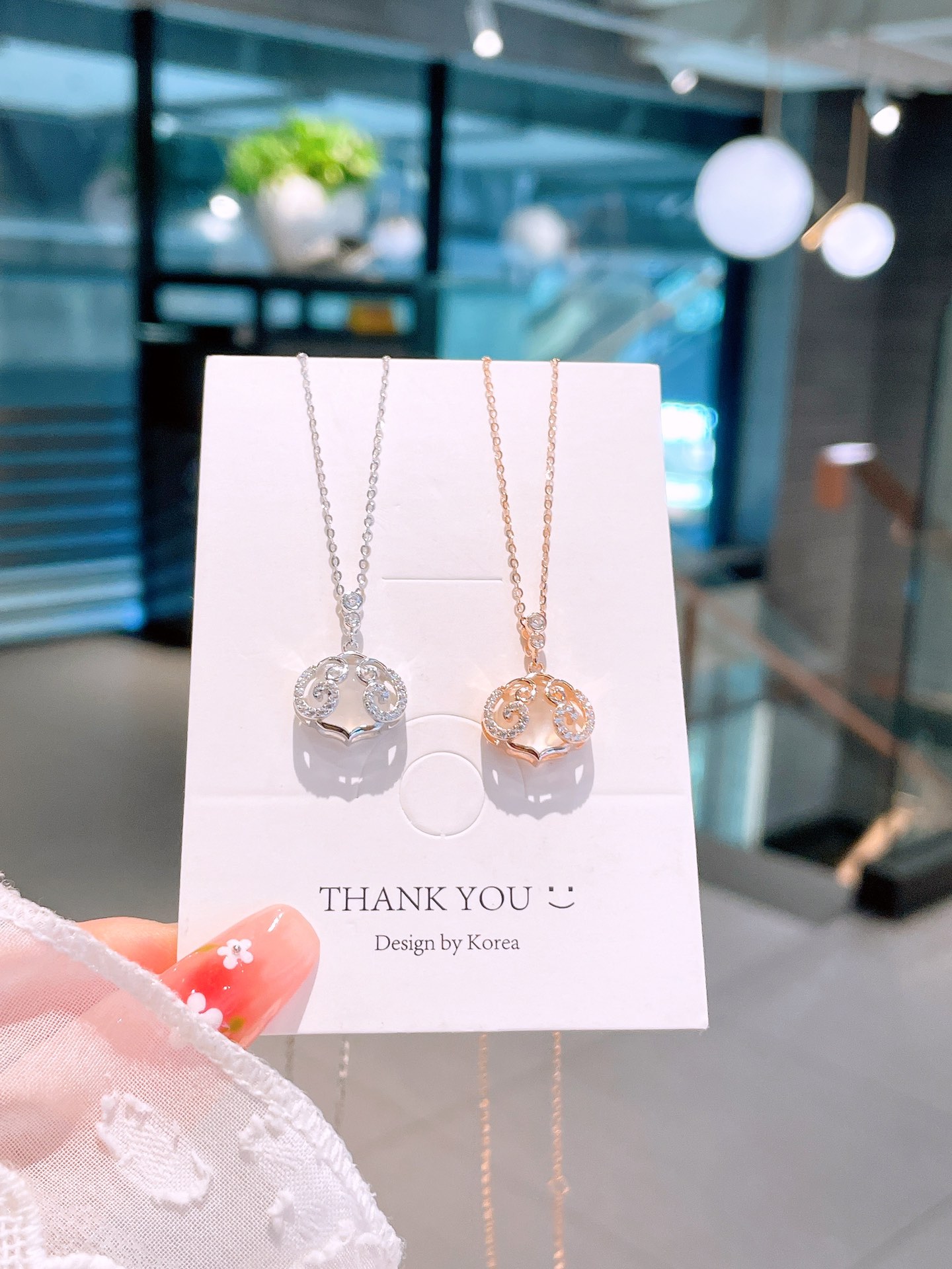 Hypoallergenic Silver Necklace Sweet Banquet Silver