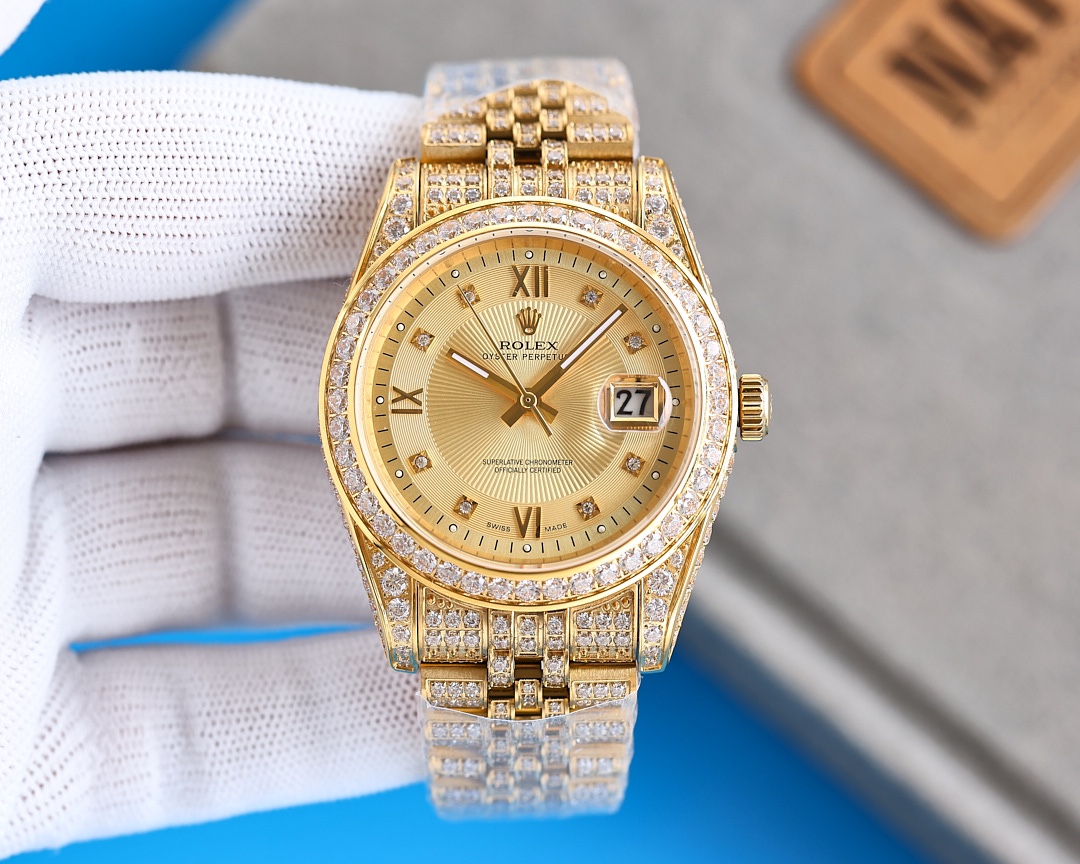 Rolex Wholesale
 Watch Buy Best High-Quality
 Blue Set With Diamonds Automatic Mechanical Movement