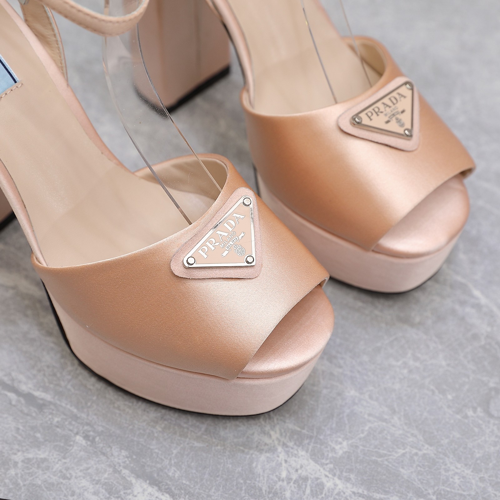 Prada Women's Platform Silk Sandals Ankle Strap High Heel Party Shoes 10 a1661862669825 6560