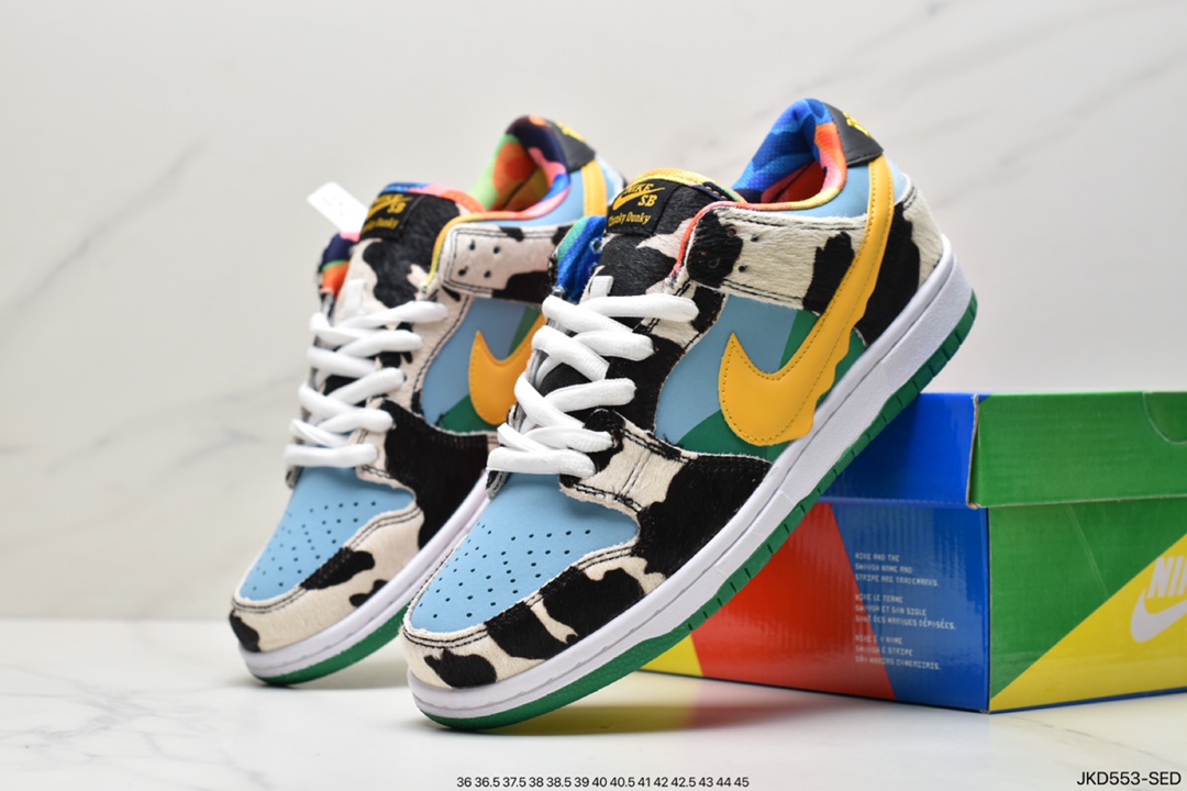 Grateful Dead x Nike SB Dunk Low QS ”Yellow Bear” dunk series low help ”bright yellow and blue dancing bear” CJ5378-700