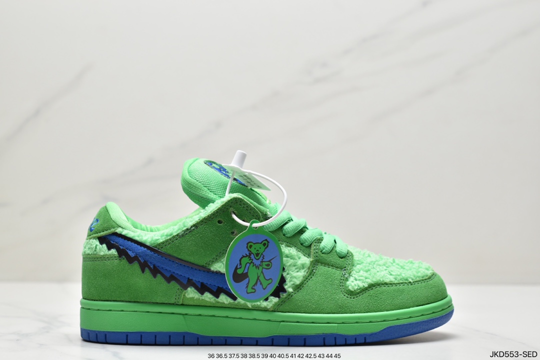 Grateful Dead x Nike SB Dunk Low QS ”Yellow Bear” dunk series low help ”bright yellow and blue dancing bear” CJ5378-700