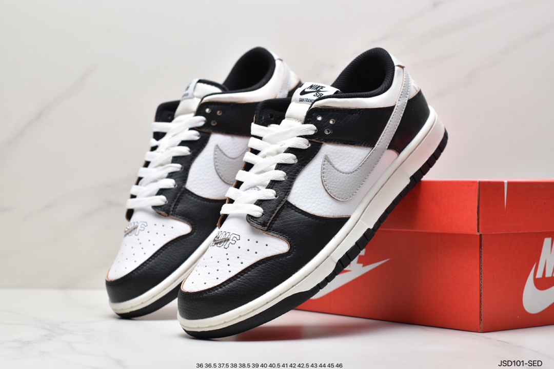 200 HUF x Nike SB Dunk Low ”San Francisco” 黑白熊猫 FD8775-001