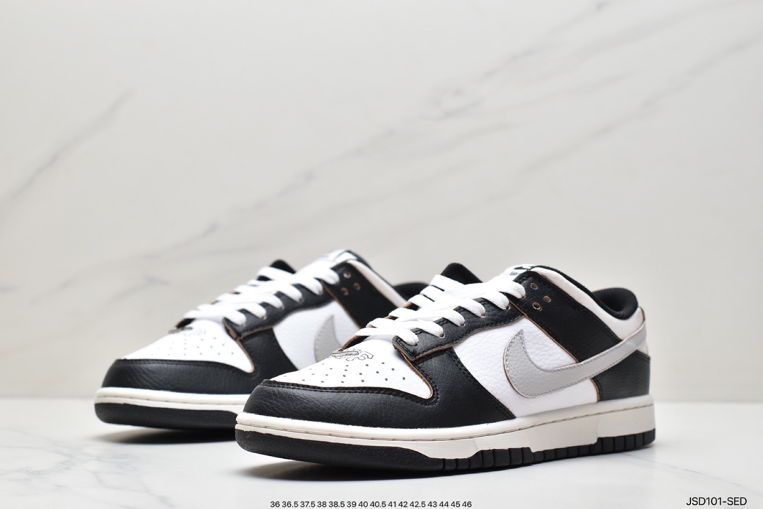200 HUF x Nike SB Dunk Low ”San Francisco” 黑白熊猫 FD8775-001