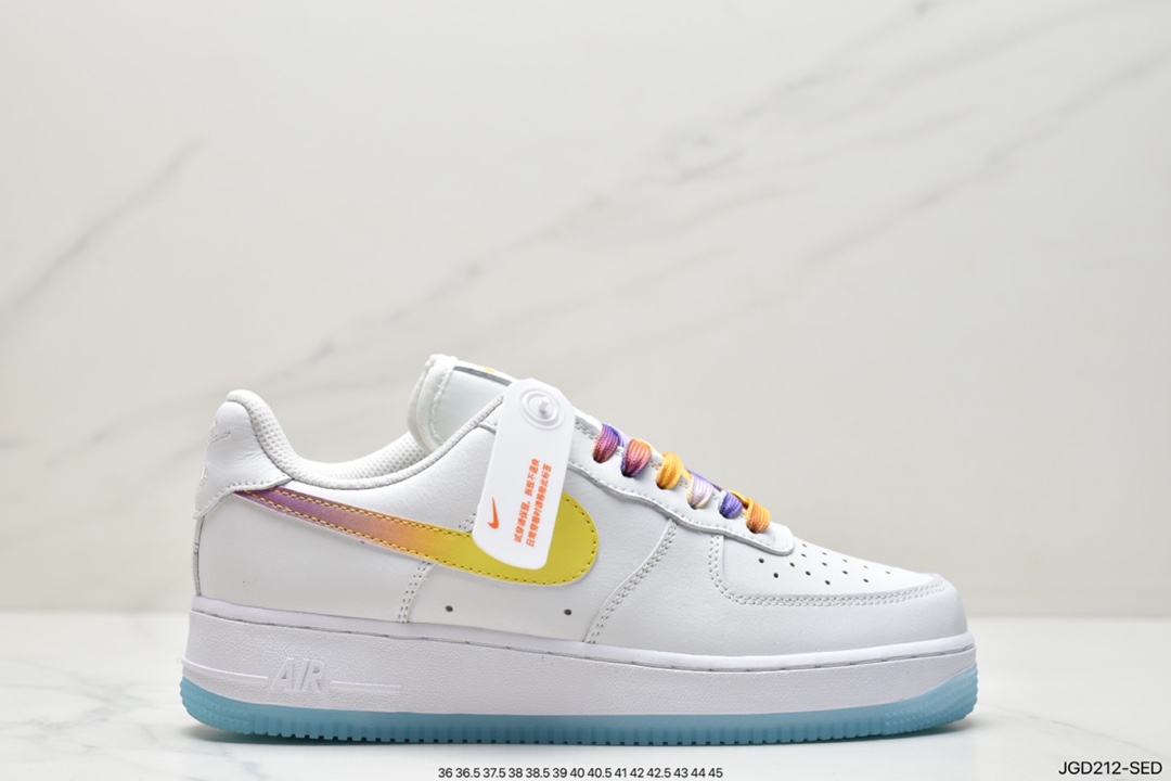 180 Nike Air Force 1'07 Low 酒红蓝配色 空军一号低帮休闲板鞋 CD6699-11