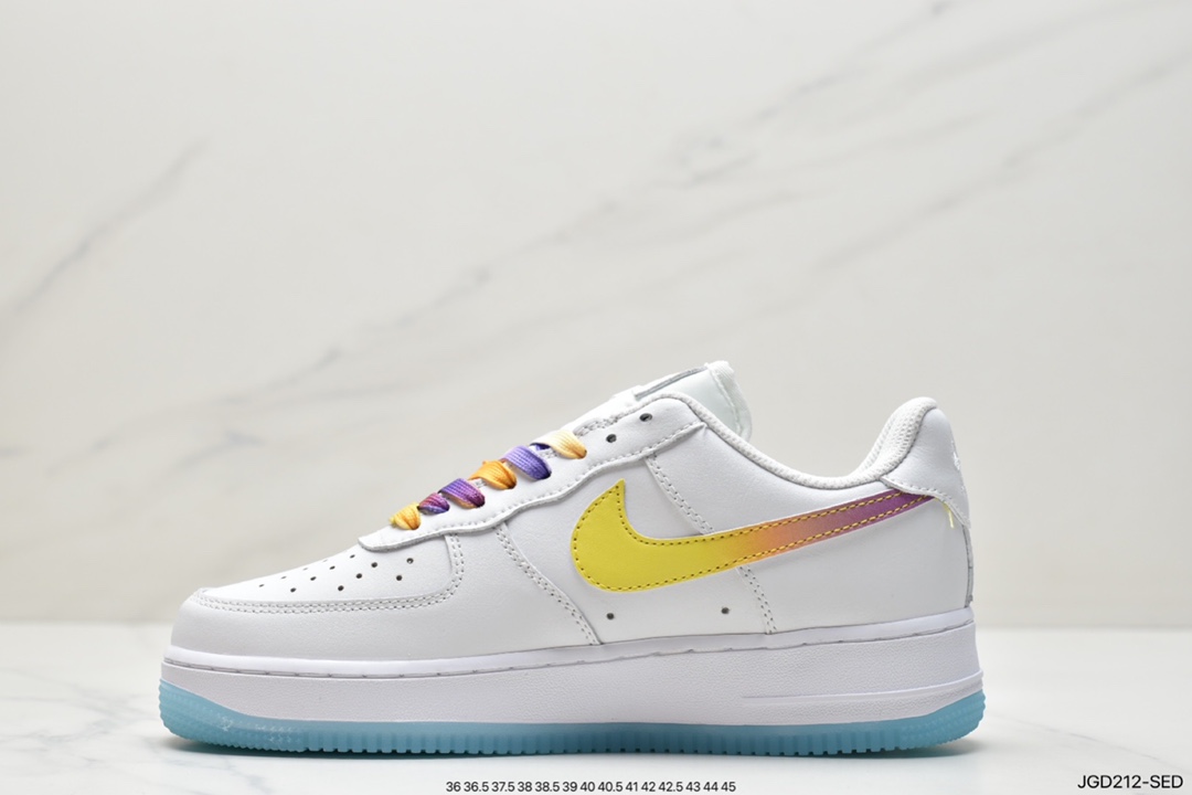 180 Nike Air Force 1'07 Low 酒红蓝配色 空军一号低帮休闲板鞋 CD6699-11