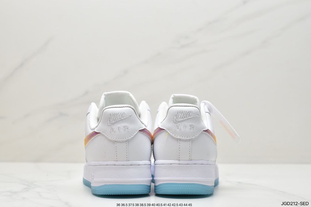 180 Nike Air Force 1'07 Low 酒红蓝配色 空军一号低帮休闲板鞋 CD6699-11