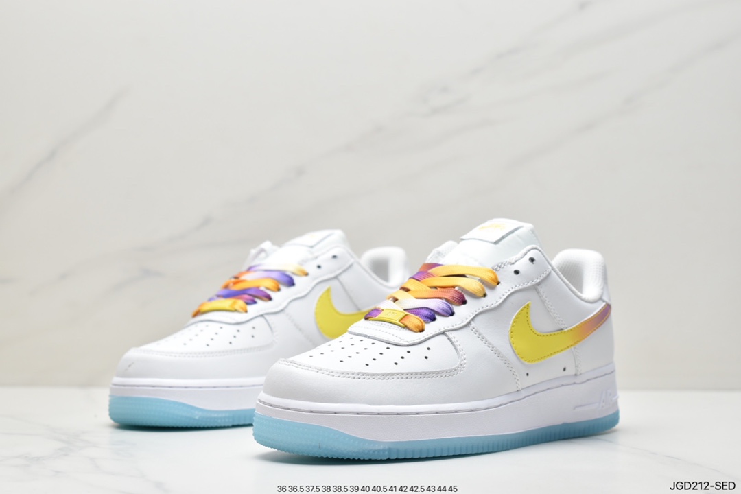 180 Nike Air Force 1'07 Low 酒红蓝配色 空军一号低帮休闲板鞋 CD6699-11