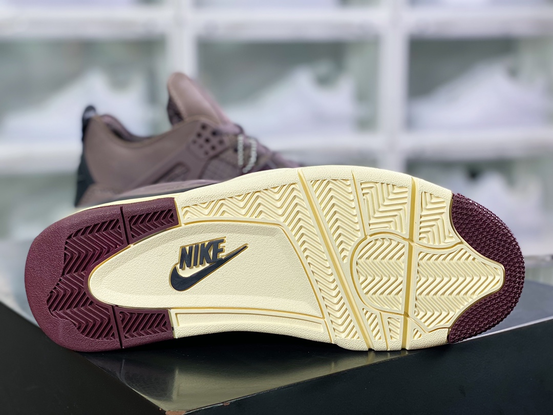 420 A Ma Maniére x Air Jordan 4 Retro SP”Violet Ore”AJ4代中帮复古休闲运动文化篮球鞋“酒红暗紫矿石黄”DV6773-220