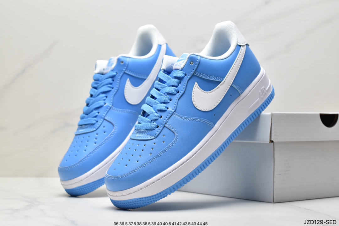 140 Nike Air Force 1'07 Low”University Blue White”空军一号经典低帮百搭休闲运动板鞋DC2911-400