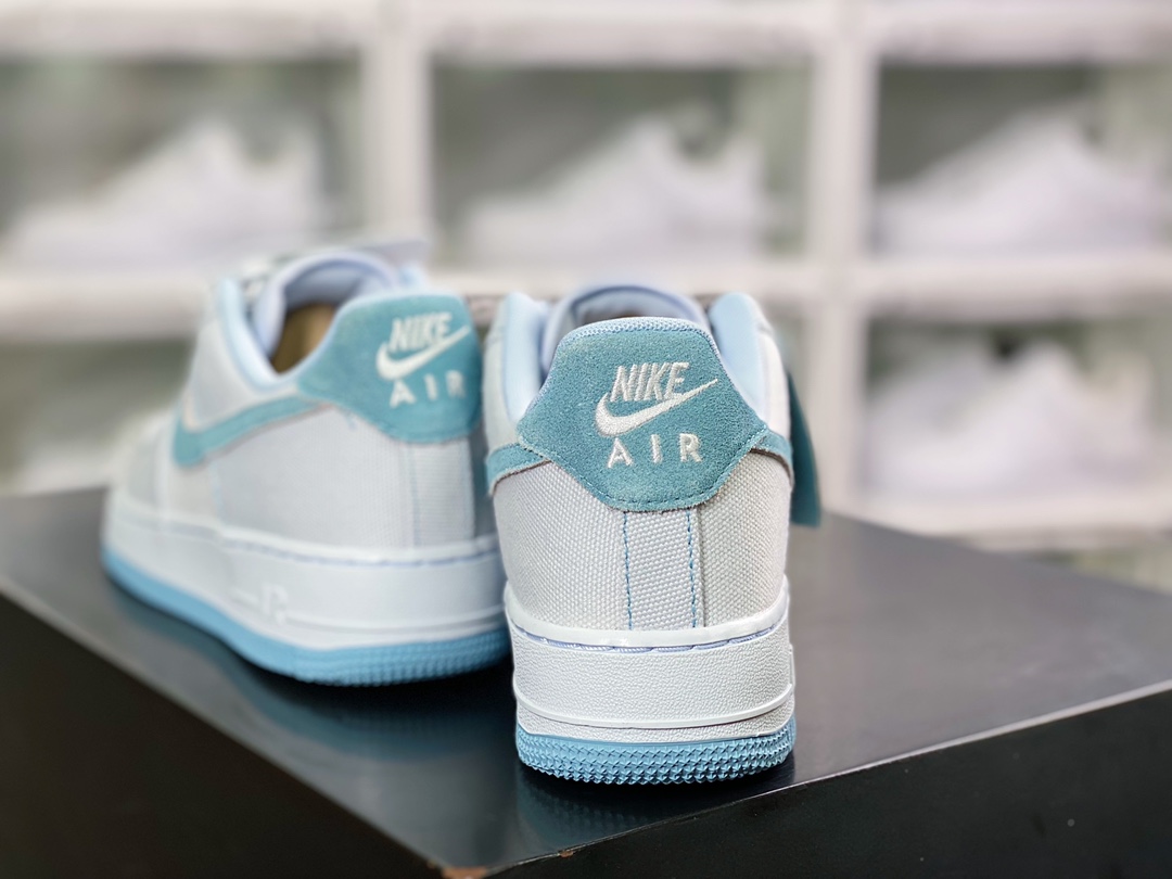 200  Air Force 1’07 Low”Blue Dip Dye”空军一号经典低帮百搭休闲运动板鞋“帆布浅蓝浸染”DQ8233-001