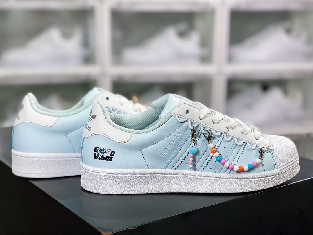 Originals Superstar ”ice cream beaded” shell head series low-top classic all-match casual sports shoes HP7827