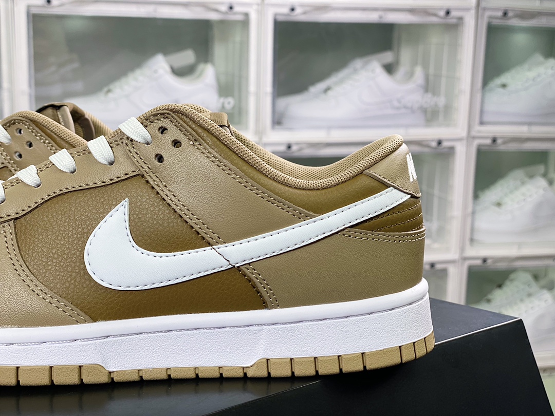 280 SB Dunk Low”Judge Grey”扣篮系列低帮休闲运动滑板板鞋“皮革咖啡摩卡棕白”DJ6188-200