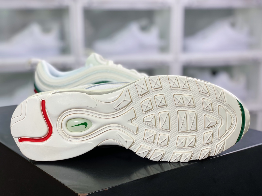 240 Undefeated x Nike Air Max 97”UNDFTD”复古气垫百搭休闲运动慢跑鞋“白浅黄淡蓝”AJ1986-100