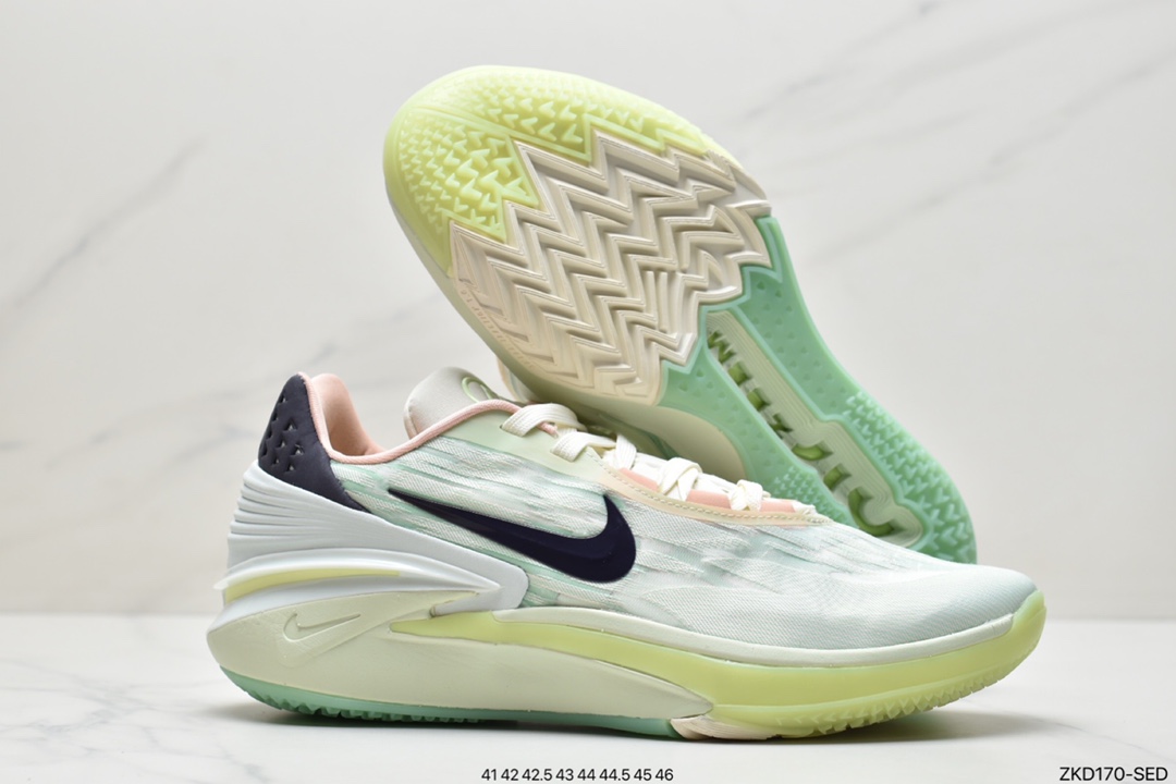 Nike Air Zoom GT Cut 2 second-generation cushioning actual combat basketball shoes light green DJ6015-101