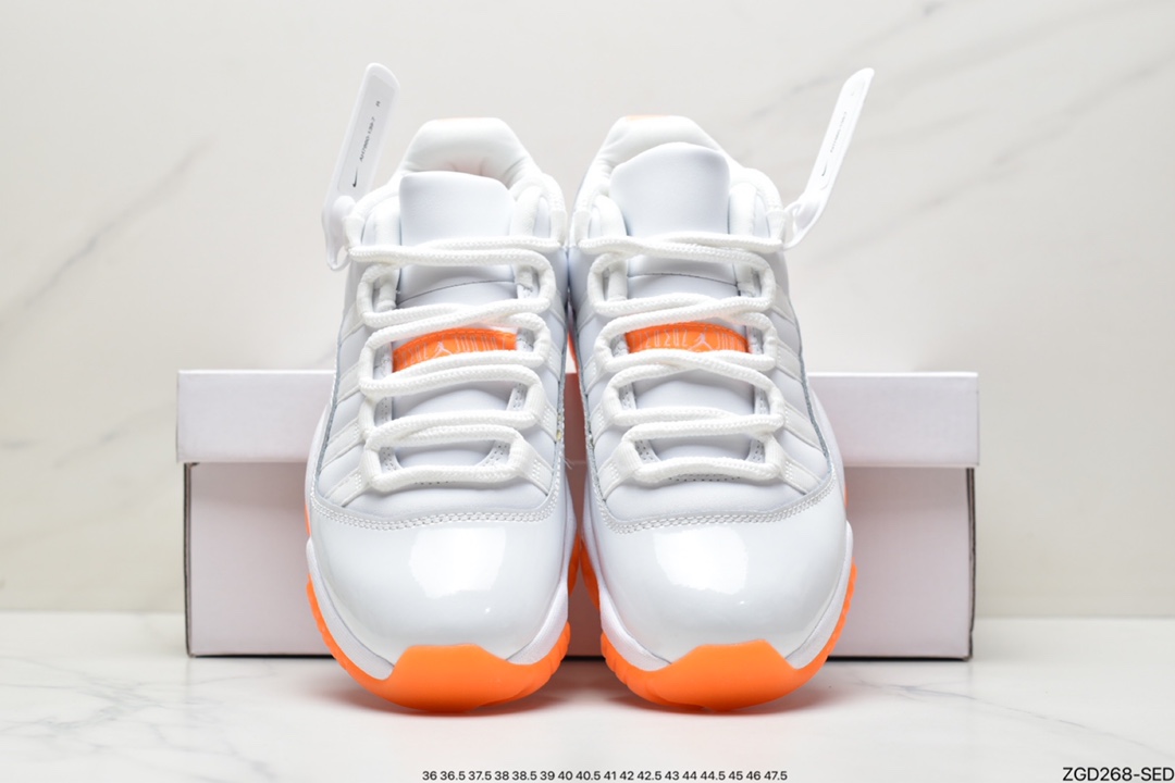 290 Air Jordan 11 Bright Citus AJ11 乔11白橘低帮篮球鞋 AH7860-139