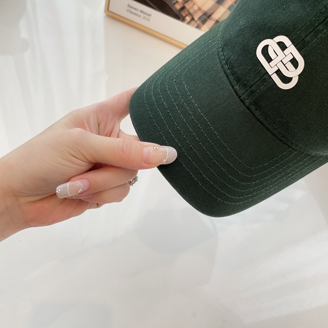 발렌시아가 더블 B 버클 코튼 야구모자 상세 이미지 2