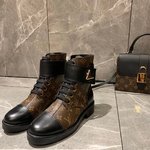 Louis Vuitton Martin Boots Best Quality Fake
 Gold Hardware Calfskin Cowhide Genuine Leather Rubber