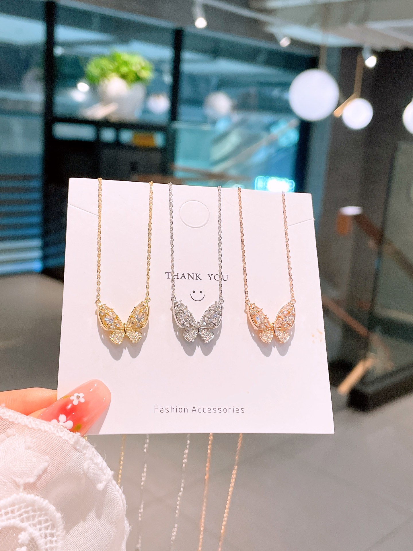 Solid Silver Necklace Girly Confession Silver