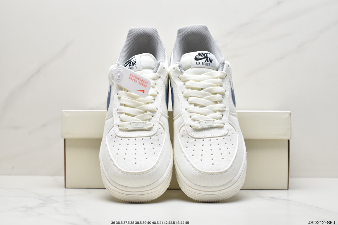 200 耐克Nike Air Force1 空军一号 白蓝 低帮休闲板鞋DJ3911-101