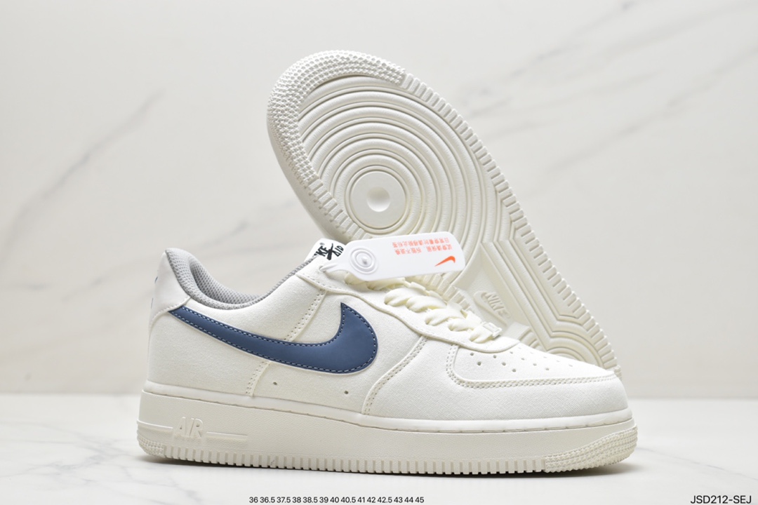 200 耐克Nike Air Force1 空军一号 白蓝 低帮休闲板鞋DJ3911-101