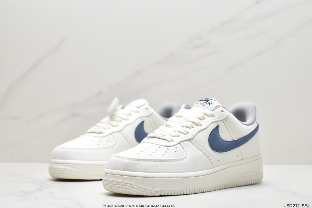 200 耐克Nike Air Force1 空军一号 白蓝 低帮休闲板鞋DJ3911-101