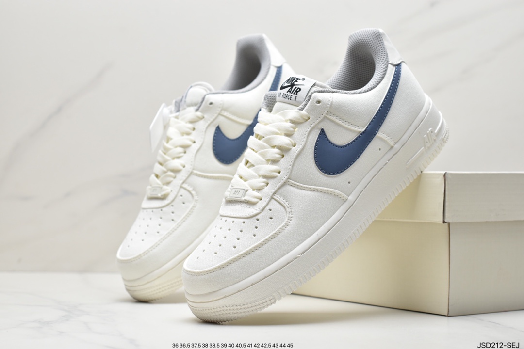 200 耐克Nike Air Force1 空军一号 白蓝 低帮休闲板鞋DJ3911-101