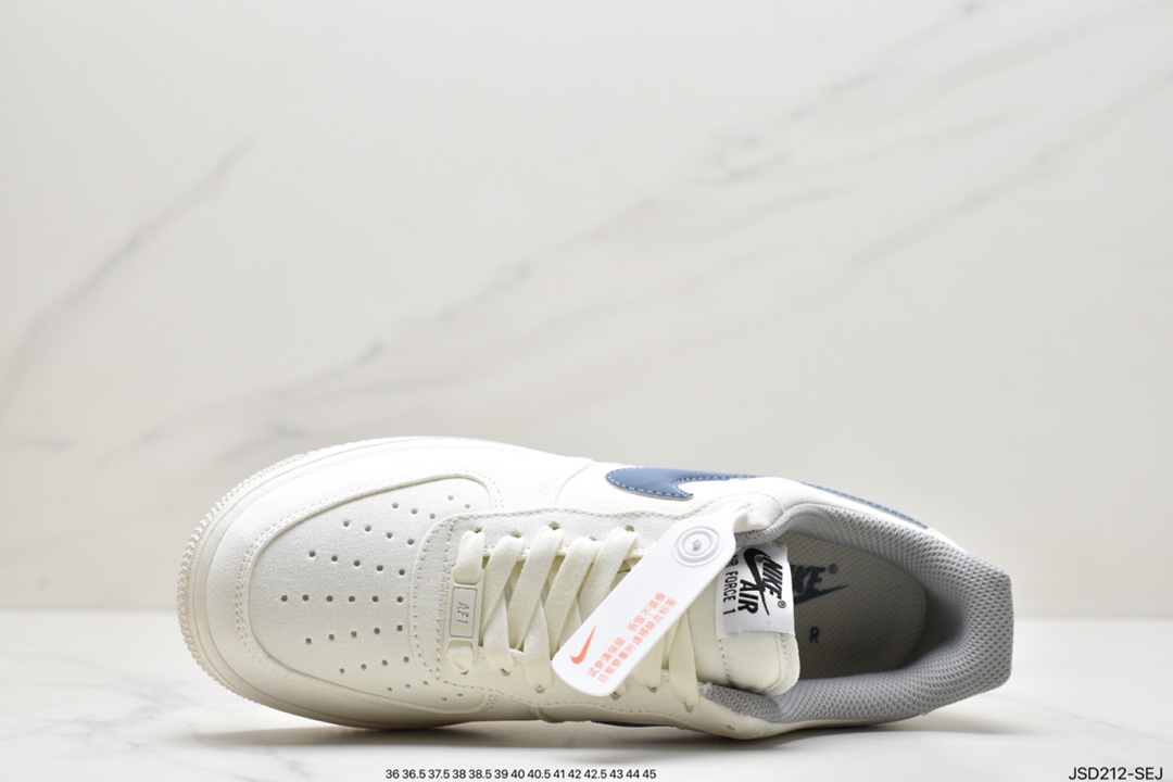 200 耐克Nike Air Force1 空军一号 白蓝 低帮休闲板鞋DJ3911-101