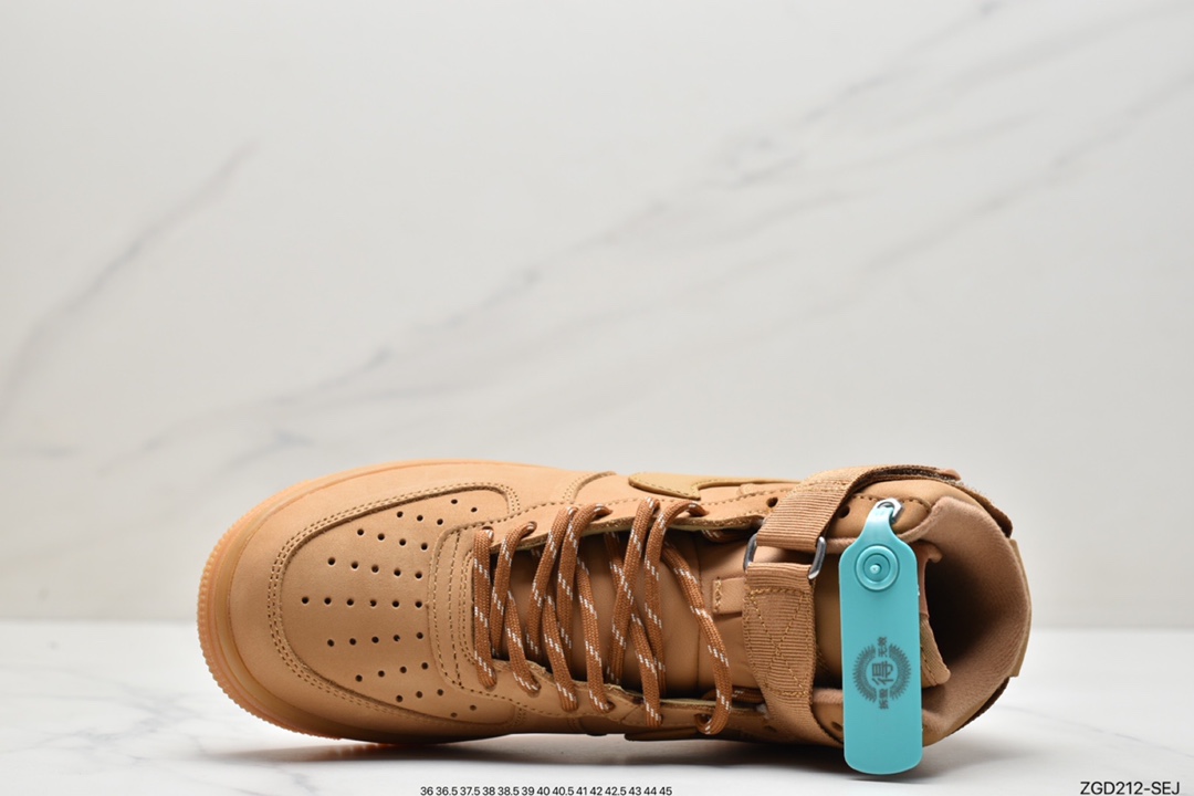 290 耐克Nike Air Force 1 High '07 WBFLAX Wheat 小麦色高帮空军CJ9178-200